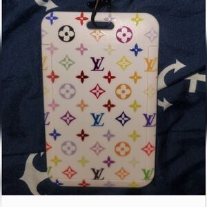 Multicolor Patterned Lanyard with Card Holder By Louis Vuitton